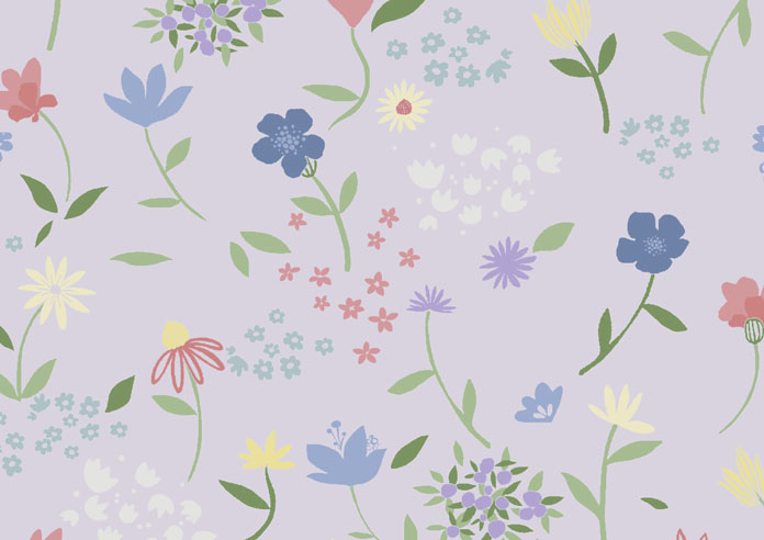 Cottage Garden, Purple Mauve - Twist&Fit Roller Blind - Image 6